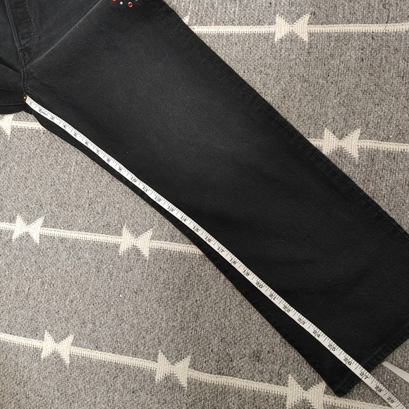 LEVI'S Ribcage straight studded ankle jeans 31 - Picture 12 of 12